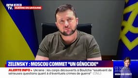 "C'est un génocide": Volodymyr Zelensky s'est exprimé sur les exactions de l'armée russe en Ukraine