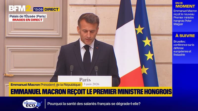 "Nous devons continuer à mettre la pression sur la machine de guerre russe", affirme Emmanuel Macron