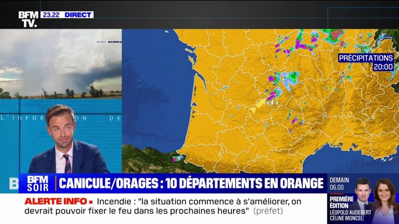 Orages: cinq départements placés en vigilance orange par Météo-France