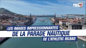 Football / Espagne : Les images impressionnantes de la parade nautique de l'Athletic Bilbao
