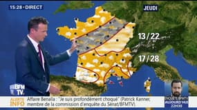 La météo pour ce mercredi 12 septembre 2018