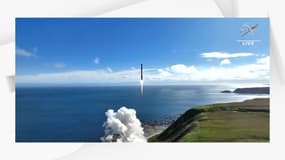 Décollage de la fusée Electron, le 8 mai 2023 en Nouvelle-Zélande