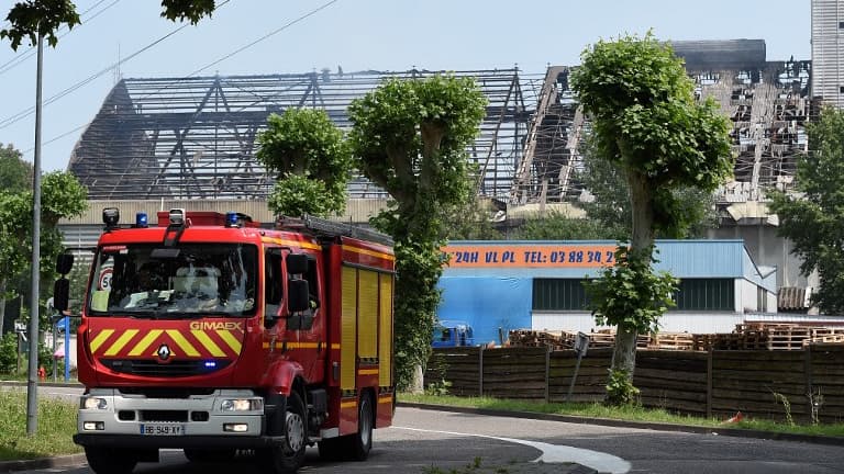 Les pompiers avaient déjà du intervenir le 6 juin après l'explosion d'un silo à grain à Strasbourg