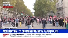 Mobilisation du 2 octobre: la manifestation parisienne a rassemblé 24.000 personnes, selon la police 