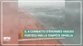 Ce bateau s'est rendu compte de la puissance de l'ouragan Ophelia en Irlande