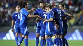 Les joueurs de Luciano Spalletti, célébrant ici un but de Frattesi le 6 juin 2024, entament la défense de leur titre face à l'Albanie dans le groupe B, ce samedi
