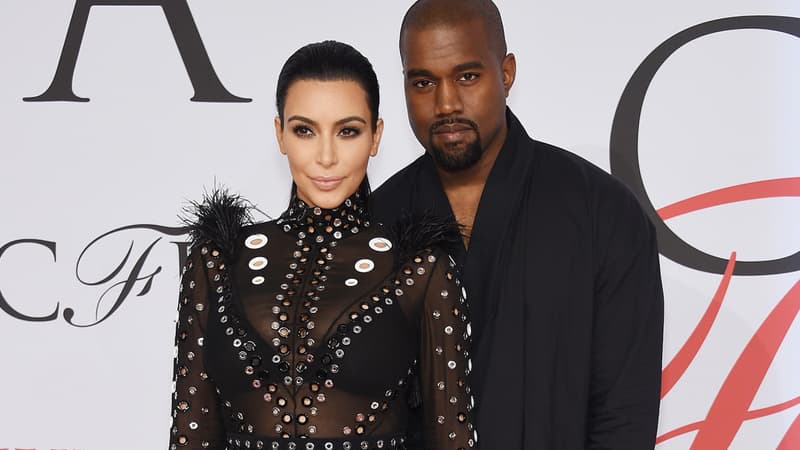Kim Kardashian et Kanye West à New York en décembre 2015