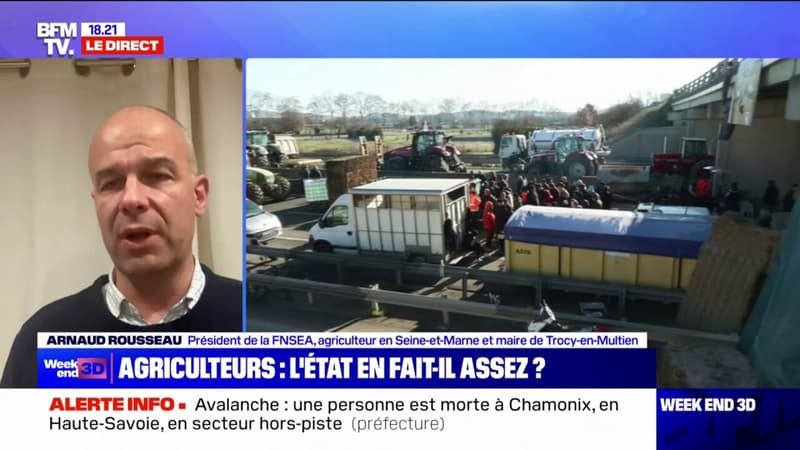 Colère des agriculteurs: Arnaud Rousseau, président de la FNSEA, réclame des 