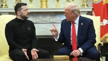 Volodymyr Zelensky et Donald Trump dans le Bureau ovale en février 2025.