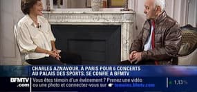 Charles Aznavour face à Ruth Elkrief