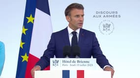 Emmanuel Macron, le 13 juillet 2023