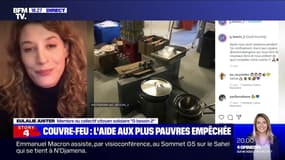 Eulalie Juster (G besoin 2) sur le couvre-feu: "Des CRS nous ont demandé d'arrêter la distribution" de repas chauds aux plus démunis