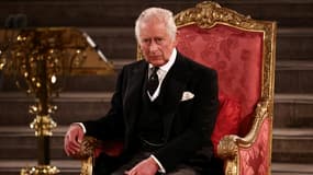 Charles III face au Parlement britannique, le 12 septembre 2022.