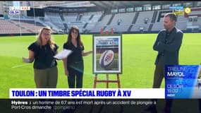 Toulon: un timbre spécial rugby à XV présenté au stade Mayol