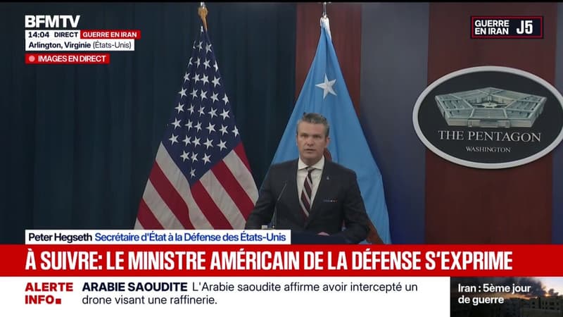 Guerre au Moyen-Orient: "Les États-Unis sont en train de gagner de manière décisive, dévastatrice et sans la moindre pitié", déclare Peter Hegseth, le secrétaire d'État américain à la Défense