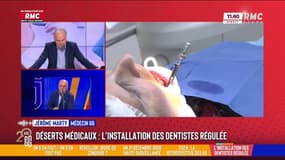 L'installation des dentistes régulée: "il y aura des déserts médicaux encore plus importants" accuse Jérôme Marty