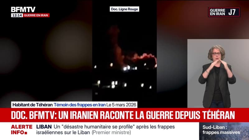 DOCUMENT BFMTV - Un Iranien raconte la guerre depuis Téhéran