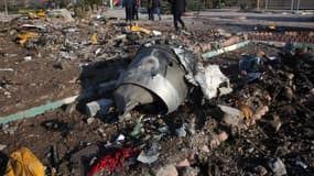 Débris du Boeing 737 qui s'est écrasé mercredi 8 janvier 2020 à Téhéran
