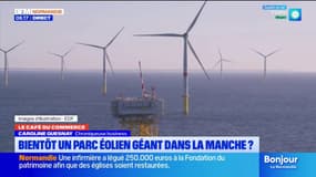 Le Café du Commerce: le projet de parc éolien géant dans la Manche