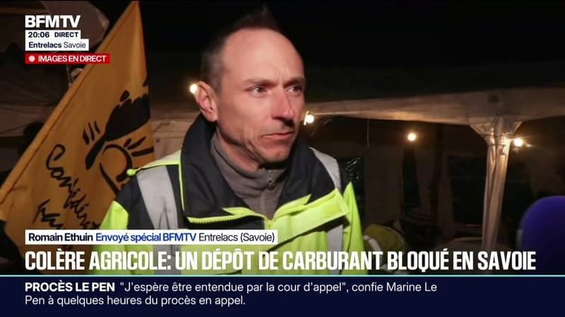 "On a l'impression qu'ils font la sourde oreille": le blocage agricole maintenu toute la nuit en Savoie