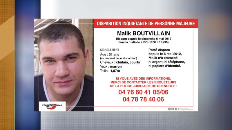 La police relance un appel à témoins dans la disparition de Malik Boutvillain.