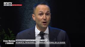 Hommage à Crans-Montana: "Toute la lumière doit être faite sur les circonstances de cette tragédie", assure Mathias Reynard, président du Conseil d'État valaisan