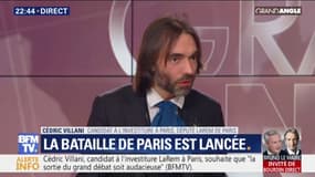 Municipales à Paris: "à un an de l'élection, rien n'est fait", estime Cédric Villani