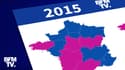 Régionales: comparez les cartes des résultats des élections de 2015 et 2021