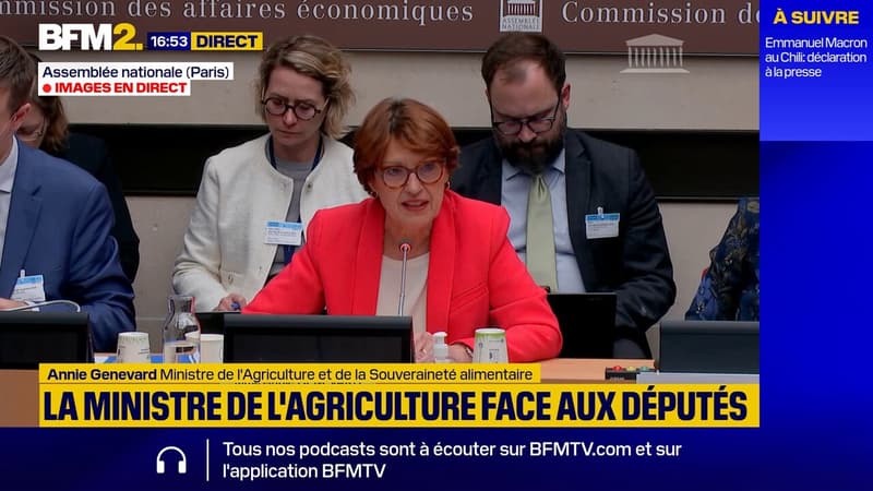 La ministre de l'Agriculture affirme que 