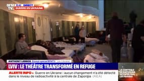 Guerre en Ukraine: à Lviv, un théâtre transformé en refuge