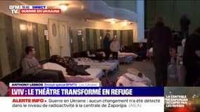 Guerre en Ukraine: à Lviv, un théâtre transformé en refuge