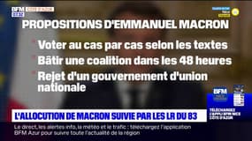 Allocution d'Emmanuel Macron: les militants LR du Var pas convaincus 