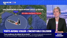 Comment le porte-avions Charles de Gaulle est-il entré en collision avec un voilier ? BFMTV vous répond