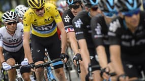 L'équipe Sky et son leader Chris Froome