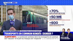 Transports en commun bondés: Jean-Baptiste Djebbari annonce plus d'agents pour "canaliser" le flux d'usagers