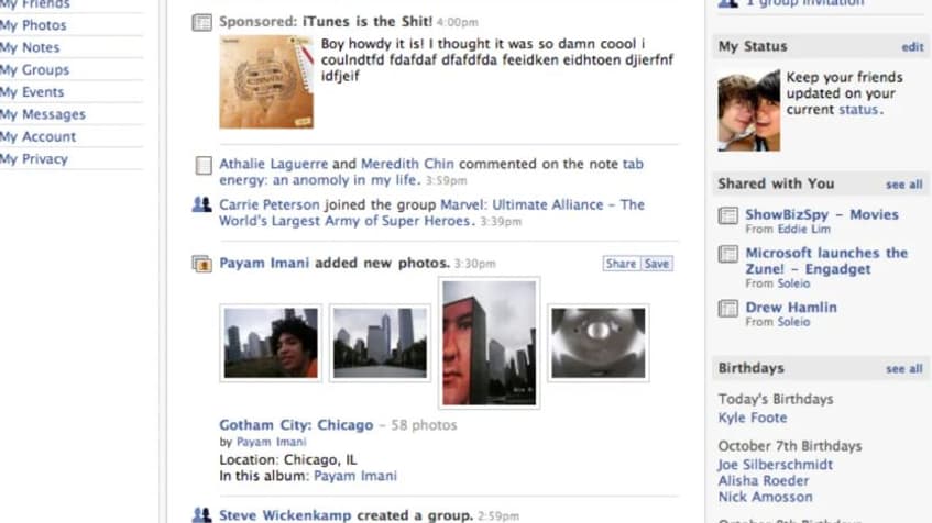 Facebook en 2006