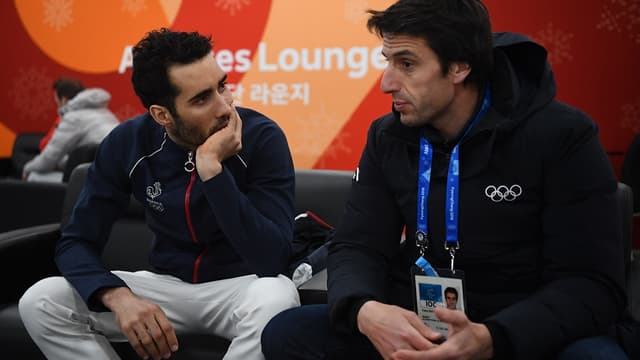 Martin Fourcade et Tony Estanguet à Pyeongchang