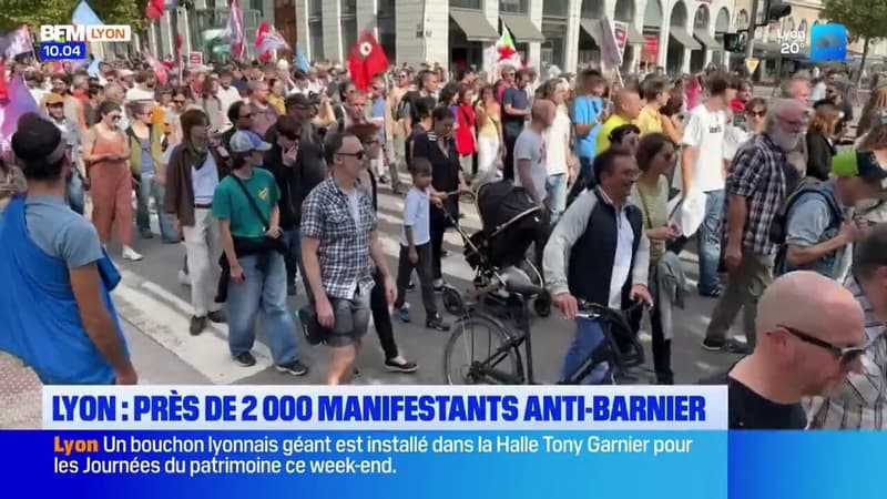 Lyon: près de 2.000 manifestants anti-Barnier