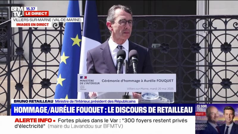 Hommage à Aurélie Fourquet: Bruno Retailleau dénonce 