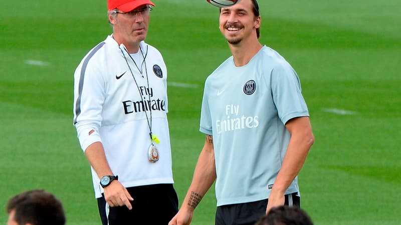 Laurent Blanc et Zlatan Ibrahimovic