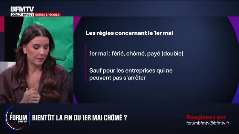 FORUM BFM - Bientôt la fin du 1er-Mai chômé?