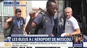 Coupe du monde: les Bleus arrivent à l’aéroport de Moscou