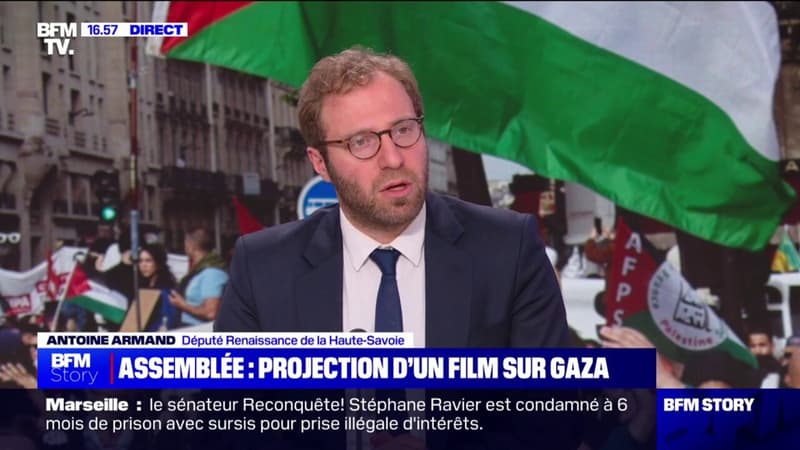 Regarder la vidéo Film sur Gaza diffusé à l'Assemblée: 