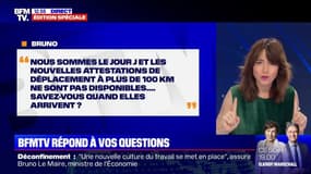 Quand les déclarations de déplacements de plus de 100 km seront disponibles ? BFMTV vous répond