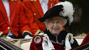 La reine d'Angleterre, en juin 2014 au château de Windsor.