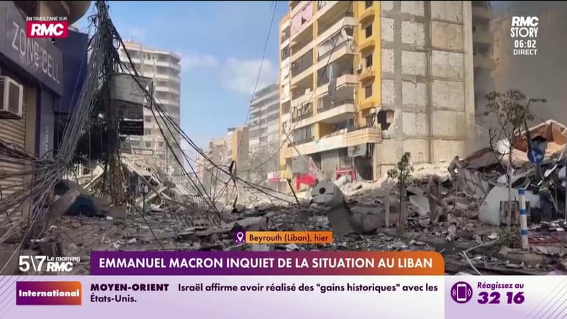 Emmanuel Macron inquiet de la situation au Liban