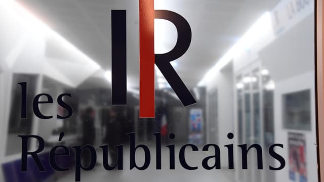 L'entrée du siège des Républicains, rue de Vaugirard à Paris.