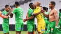 Les joueurs de l'AS Saint-Étienne contre l'Olympique de Marseille, au Vélodrome le 17 septembre 2020