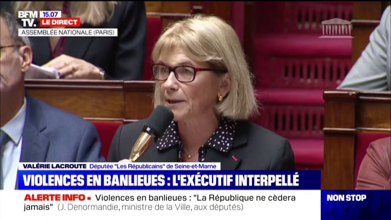 Valérie Lacroute (LR) sur les violences en banlieues Les mots du