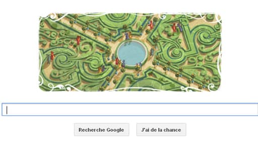 Google célèbre le 400e anniversaire de la naissance d'André LeNôtre dans son doodle du jour.